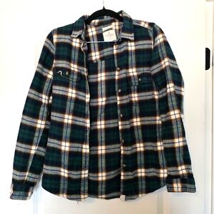 American Eagle Outfitters Green Plaid Sweater